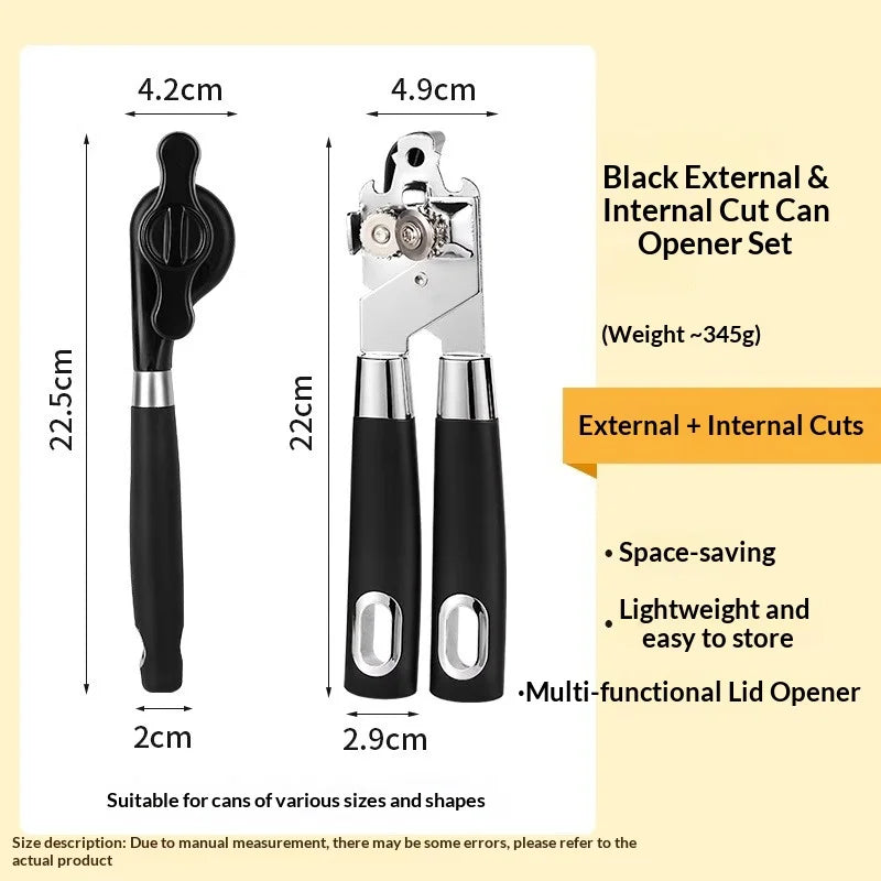Hand free can opener for home use manual simple tool to open cans and bottles without hands kitchen gadgets can opener
