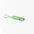 Hot Aluminum Alloy Double Tube Survival Whistle Emergency Rescue Whistle Keychain EDC Tool for Camping Hiking Outdoor Training