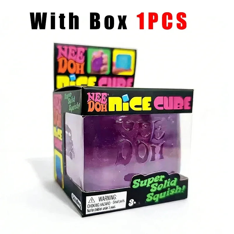 &New Needoh Nice Cube Sensory Stress Reliever Fidget Tool for Anxiety & Focus Desk Sensory Cube for Adults & Kids