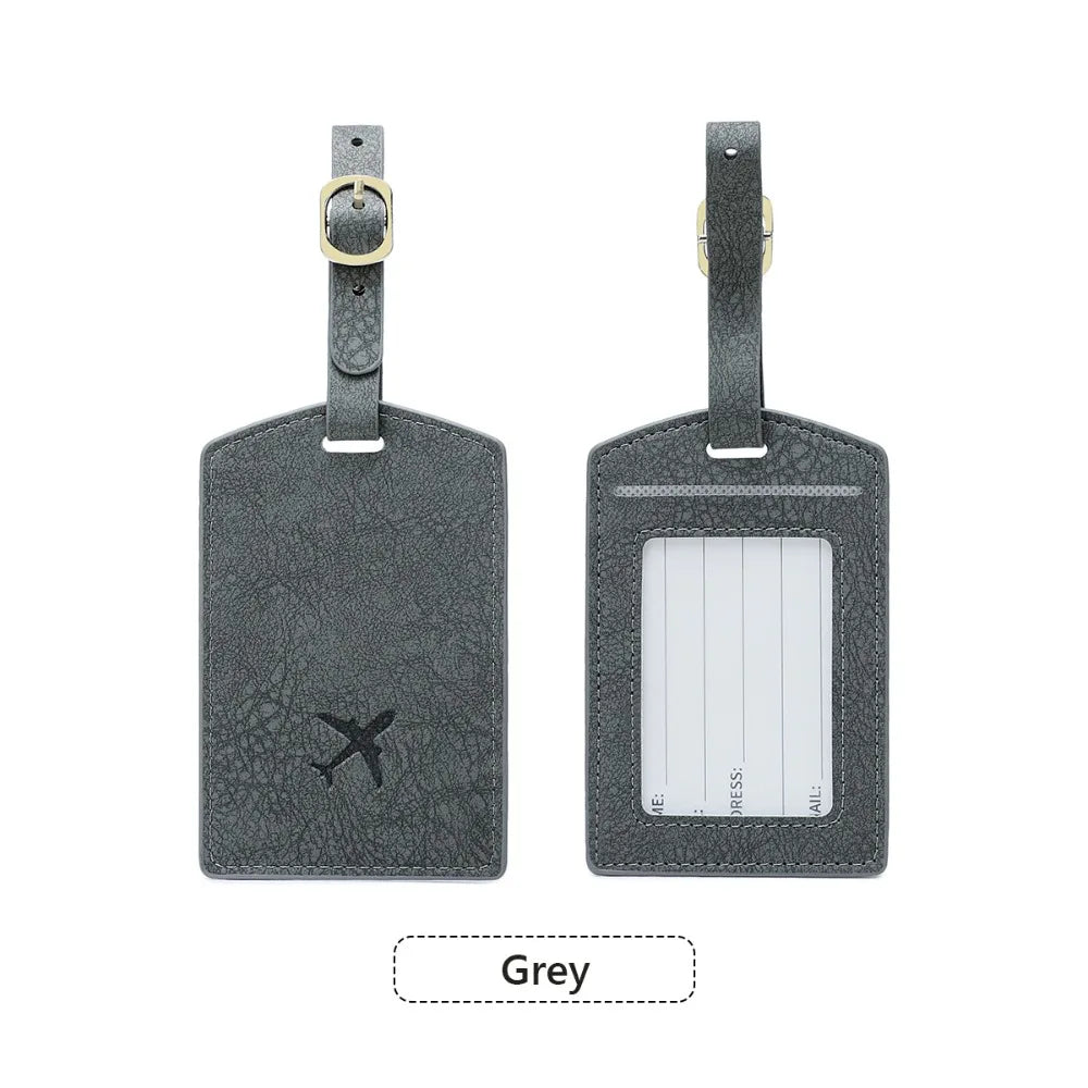 Name Luggage Tags Pu Luggage Tag Boarding Pass Baggage Name Tags Airplane Suitcase Tag Information Card