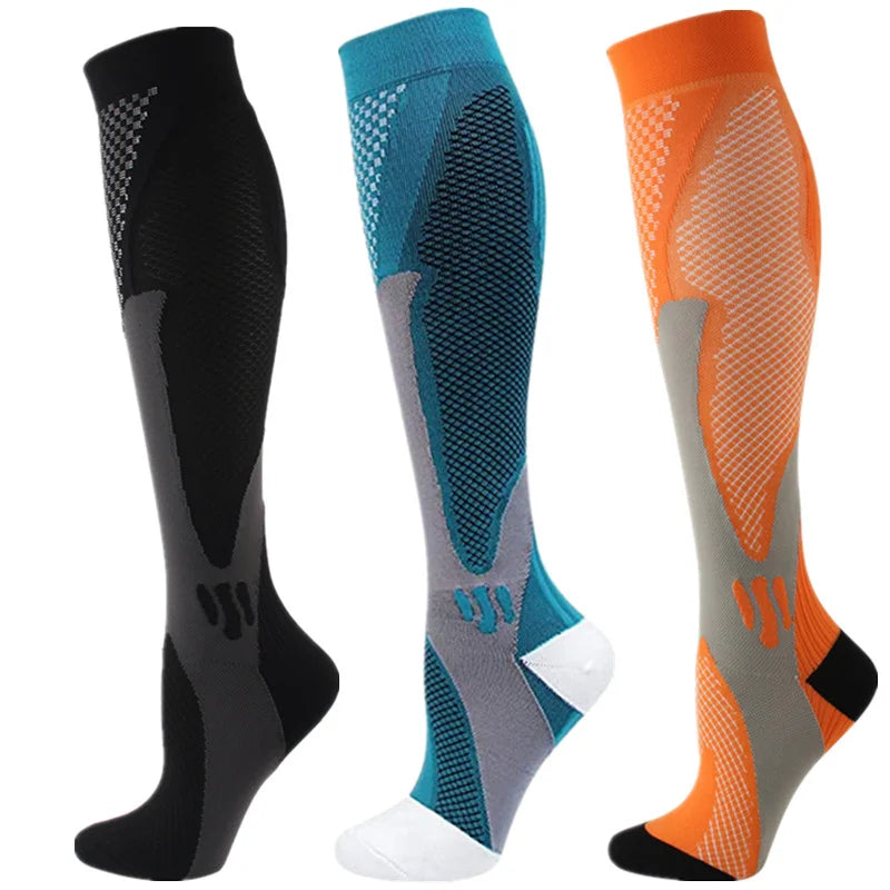 Compression Socks Running Football Sports Medical Nursing Socks for Flight Travel Pregnancy Edema Diabetes Varicose Veins Socks