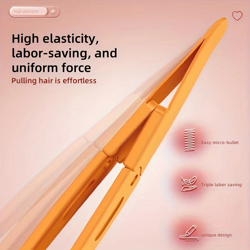 Precision Eyebrow Tweezers Durable Stainless Steel Non-Slip Grip for Facial Hair Removal Perfect for Everyday Beauty Routine