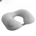1pc Inflatable Pillow Portable Outdoor Travel Office Plane Support Pillow Outdoor Folding Pressure Rest Pillow