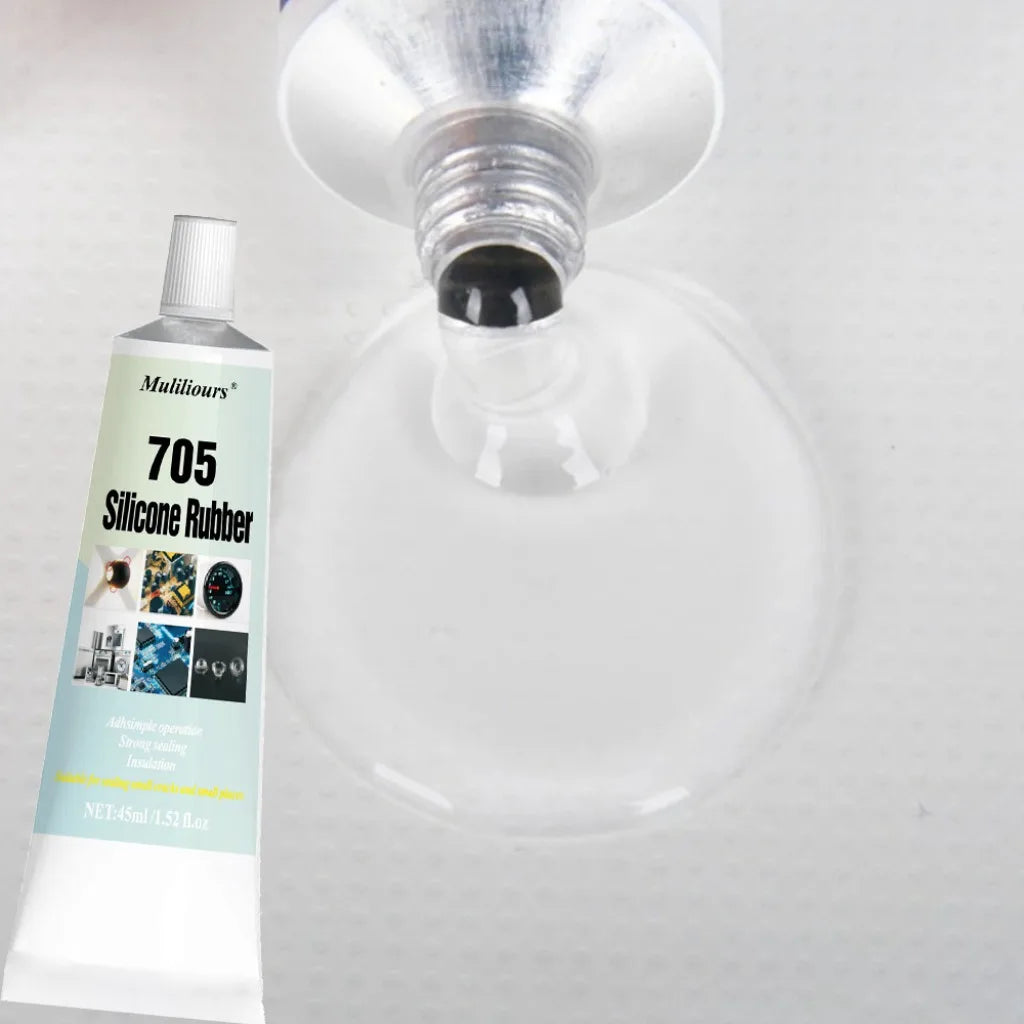 4Pcs45ml Silicone Rubber Transparent Electronic Components Adhesive High Temperature Resistant Waterproof Sealing Insulation Gel