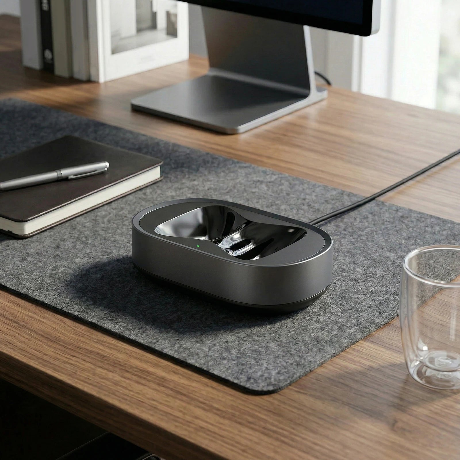 Protable Charging Dock Fit for AirPods Max Headphones Accessories Charging Base USB-C with Dual Connectors Anti-Scratch