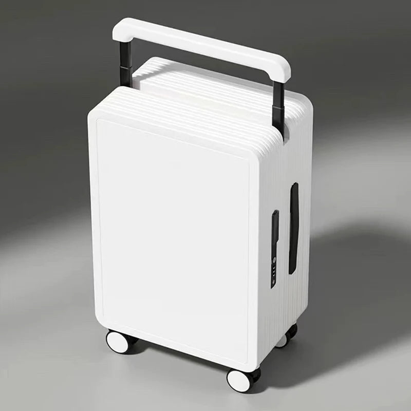 Wide-Handle Luggage Suitcase for Women and Men 20-26 inch Travel Suitcase Cabin Bag Large Capacity Luggage with Smooth Wheels