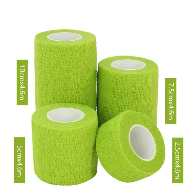 1Pc Waterproof Medical Therapy Self Adhesive Bandage Muscle Tape Finger Joints Wrap First Aid Kit Pet Elastic Bandage 2.5-10cm