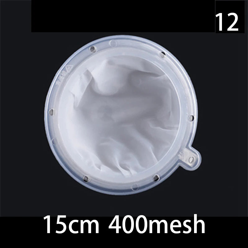 1pc 100/120/200/300/400/450 Mesh Nylon Filter Stainless Steel Funnel For Fruit Milk Traditional Chinese Medicine Oil White Wine