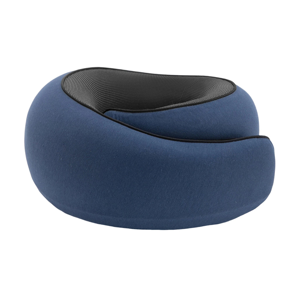 Travel Pillow Set with Eye Mask Memory Foam with Earplug Holder & Carry Bag Travel Essentials for Plane Car Train and Home