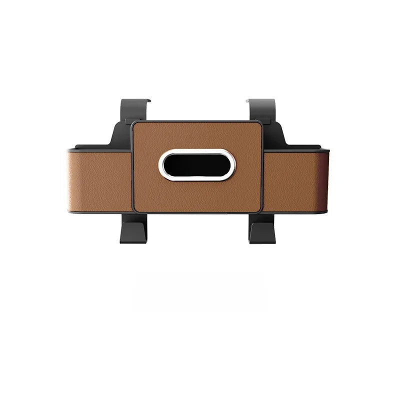 Car Backrest Storage Box Multi-Function Hanging Chair Back Organizer  Seat Back Tissue Box Universal  Vehicle Water Cup Holder