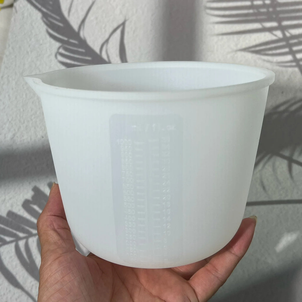 Silicone Measuring Cup Printed Scale 2000ml 1500ml 1000ml No-Stick Easy Clean Mixing Cup Epoxy Resin Candle Making DIY Crafts