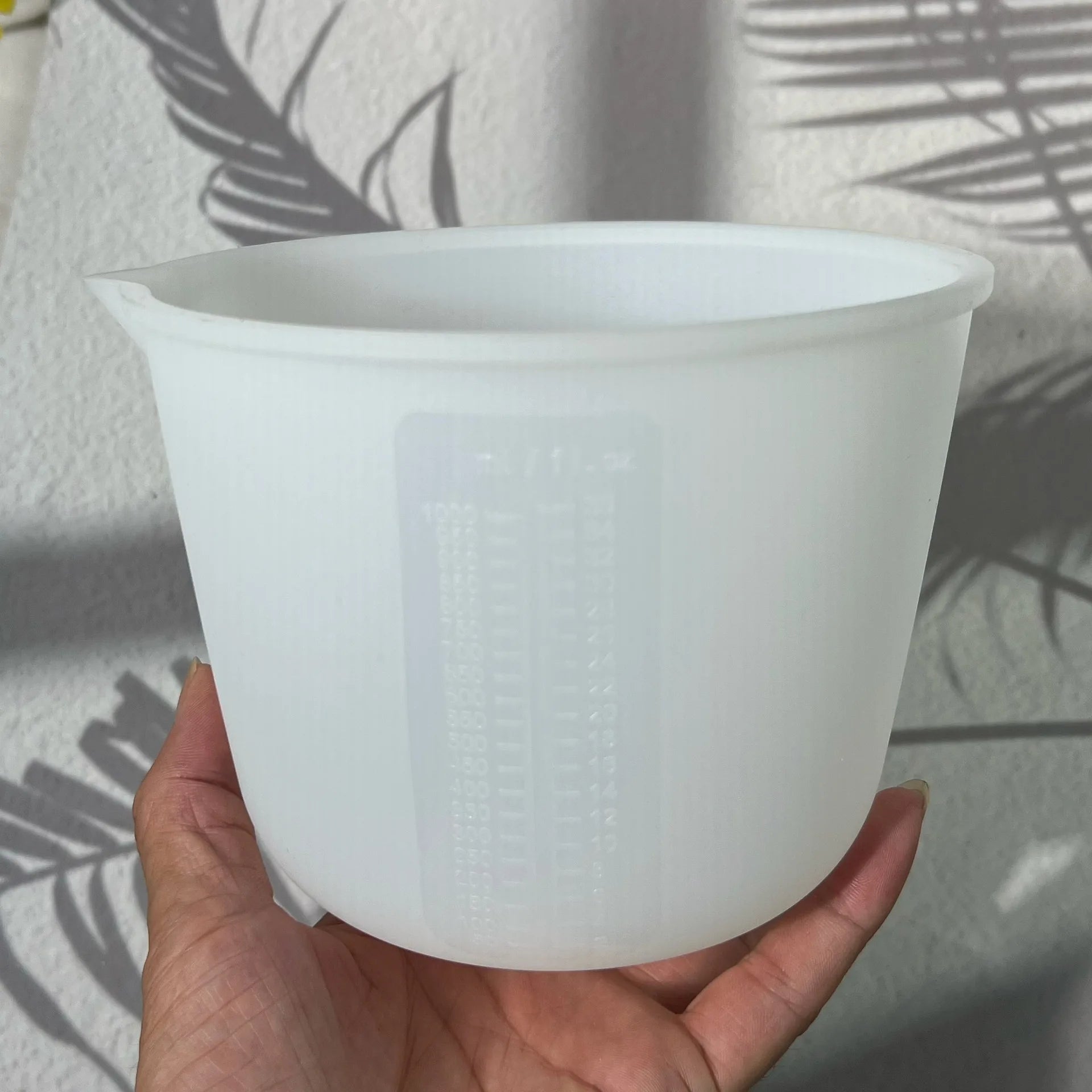 Silicone Measuring Cup Printed Scale 2000ml 1500ml 1000ml No-Stick Easy Clean Mixing Cup Epoxy Resin Candle Making DIY Crafts