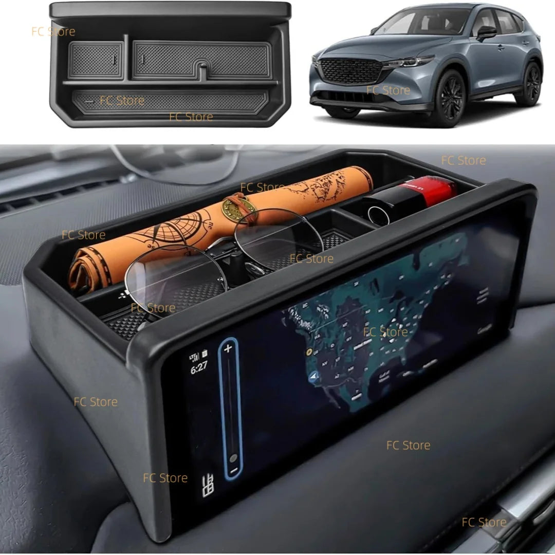 For CX5 CX-5 2022-2025 Center Console Dashboard Organizer Armrest Box Storage Holder Car Dash Interior Secondary Accessories