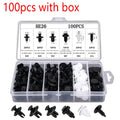 100 Box/Bag Car Fastener Clip Mixed Car Body Push Retainer Pin Rivet Bumper Door Trim Panel Fastener Kit Car Clip Acesssories