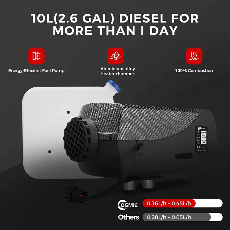 New OGMIE Webasto 2/5/8KW 12V/24V Diesel Air Heater LCD Remote Camper Van Parking Warmer Portable Car Heater Trucks Boats