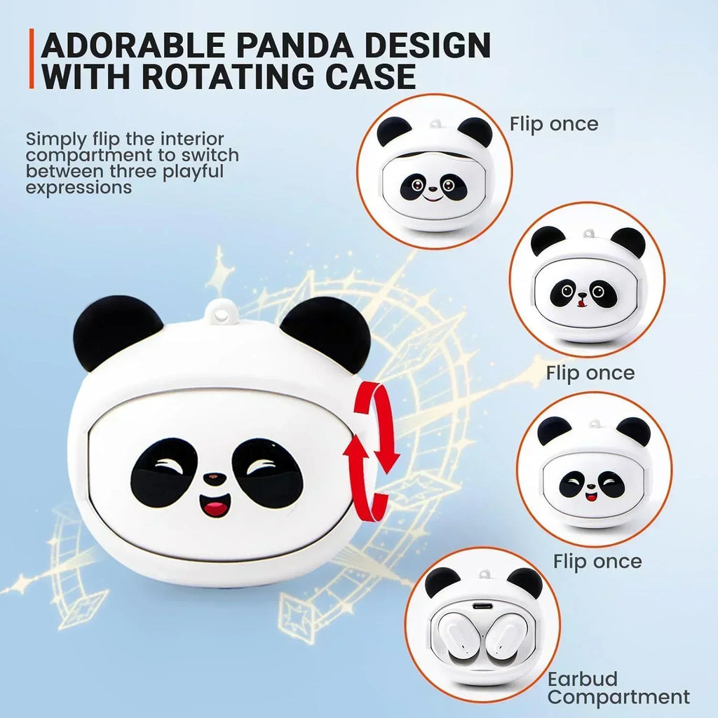 Cute Face changing TWS Bluetooth 5.4 Earbuds ENC Noise Reduction Waterproof HIFI Stereo Earphones for iOS Android Kids