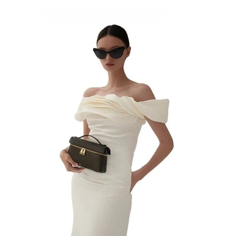 JW PEI Premium genuine leather handbag,Minimalist style Women's Shoulder Bag with zipper.Fashion Lightweight Crossbody bag.
