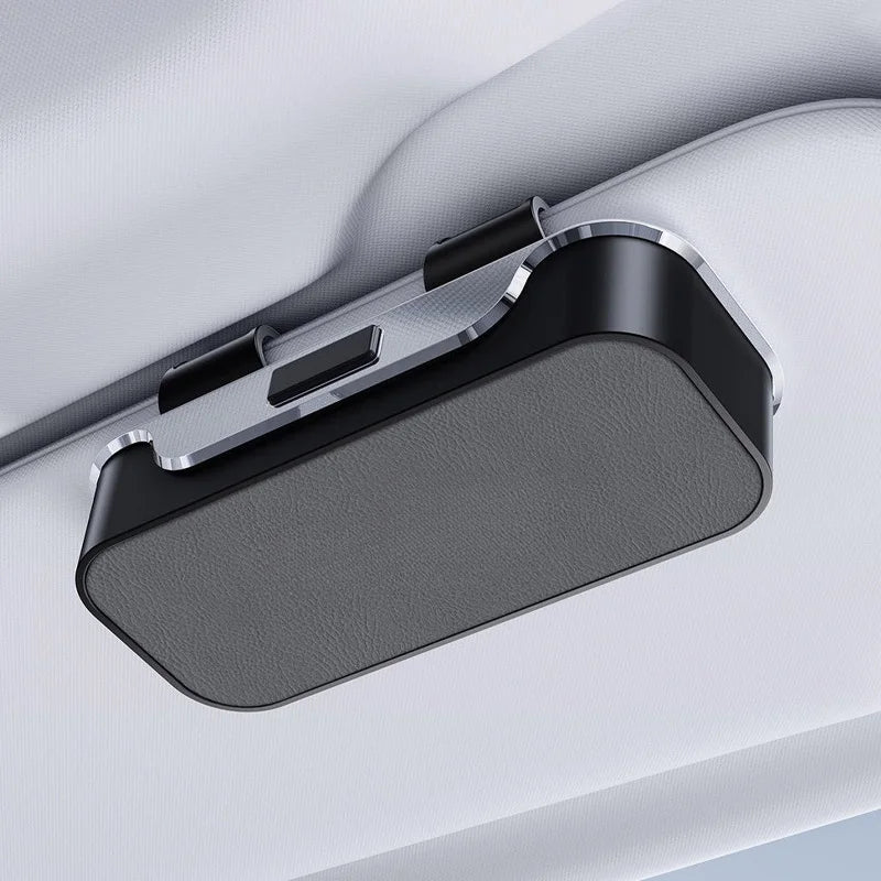 Universal Car-Mounted Eyeglass Case Sunglasses Holder Driver Co-Pilot Storage Box Eyewear Frame Sunshade Board Accessory
