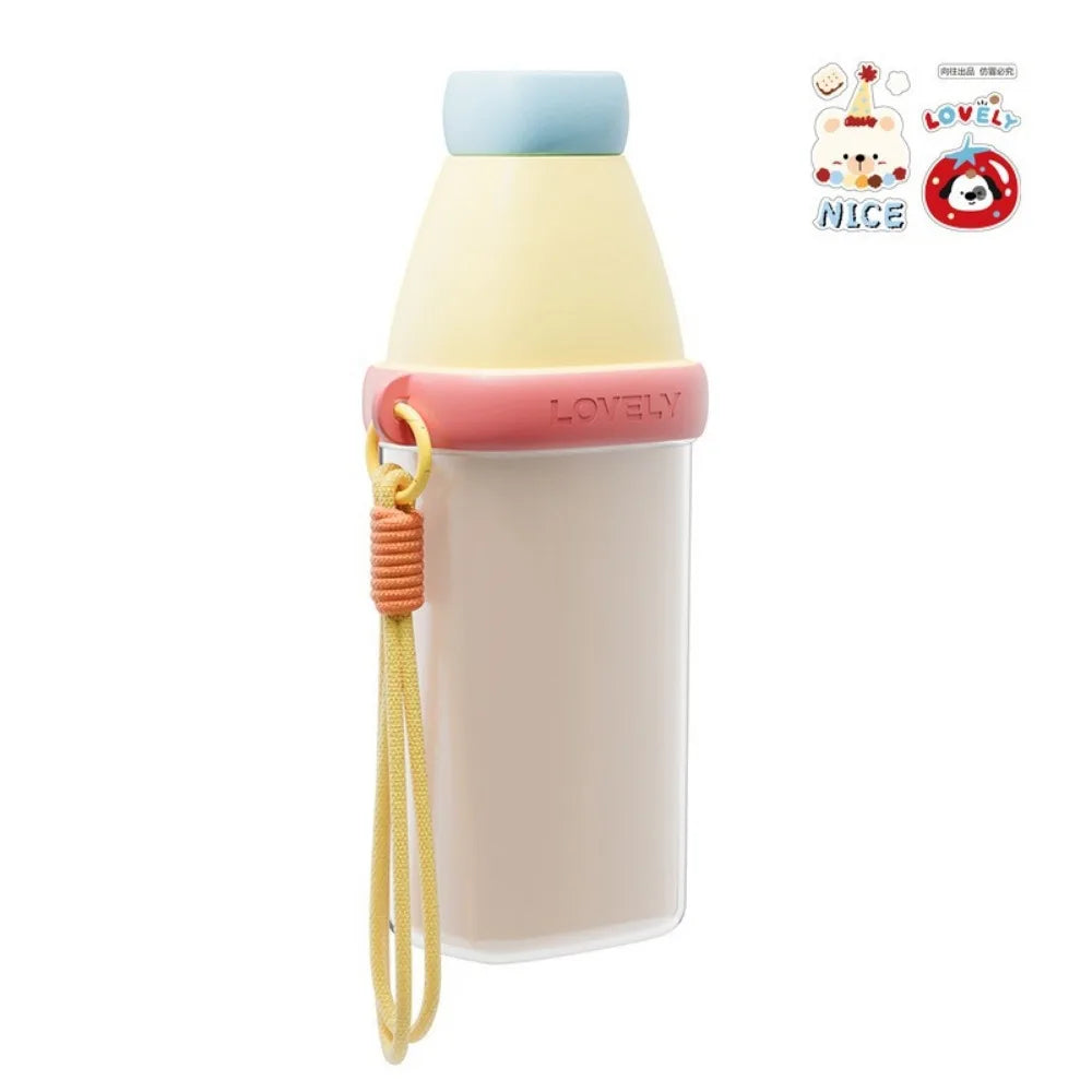 Plastic 3 in 1 Toothbrush Cup Cartoon Large Capacity Mouthwash Cup Space Saving Toothbrush Toothpaste Storage Box For Home