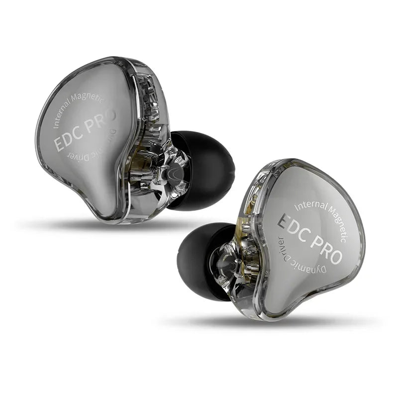 KZ EDC PRO in Ear Earphone High-Sensitivity Large Dynamic Earbuds HiFi Bass Music IHeadphone Detachable Cable