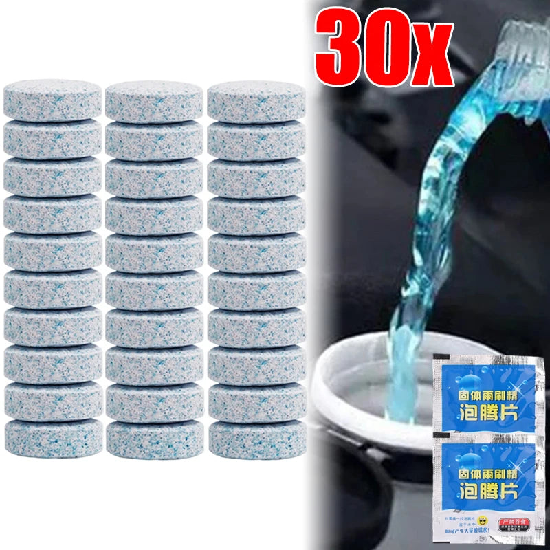 Car Windscreen Wiper Solid Cleaner Effervescent Tablets Cleaning Universal Windshield Window Glass Water Dust Washing Cleaner