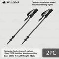 3F UL GEAR Ultralight Hiking 135cm Carbon Fiber/Aluminum Stick Walking Stick Length Adjustable Hiking Accessories - C1T1