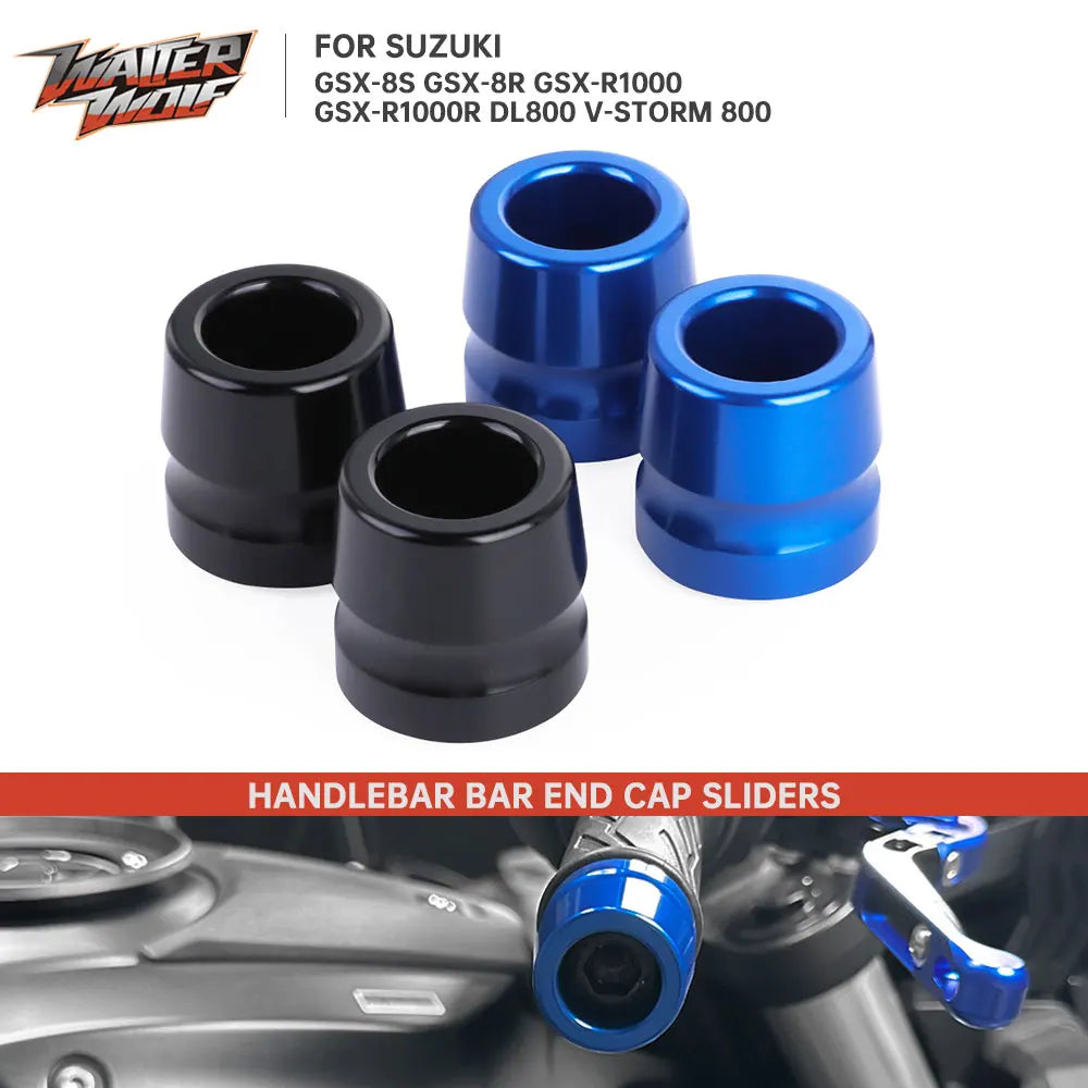 Motorcycle Handlebar End Caps Slider For Suzuki GSX-8S GSX-8R GSXR1000 DL800 V Storm 800 GSX8S GSX8R Bar End Weights Cover