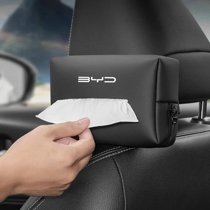 Anti-Scratch Car Armrest Tissue Box for BYD Seal Dolphin Yuan Plus Seal U Frigate 07 Tang EV Han EV Song Pro Auto Accessories