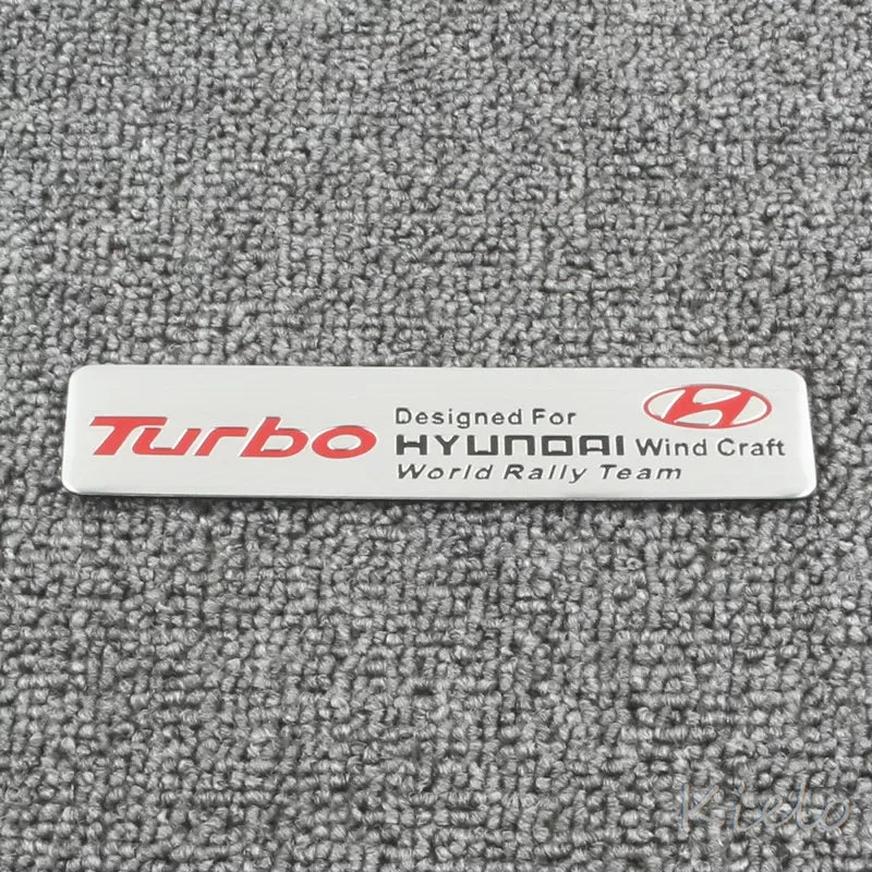 3D Aluminum Car Styling Stickers Body Trunk Decoration For Hyundai HB20 KONA i20 i10 IONIQ Elantra Palisade Sonata Grandeur