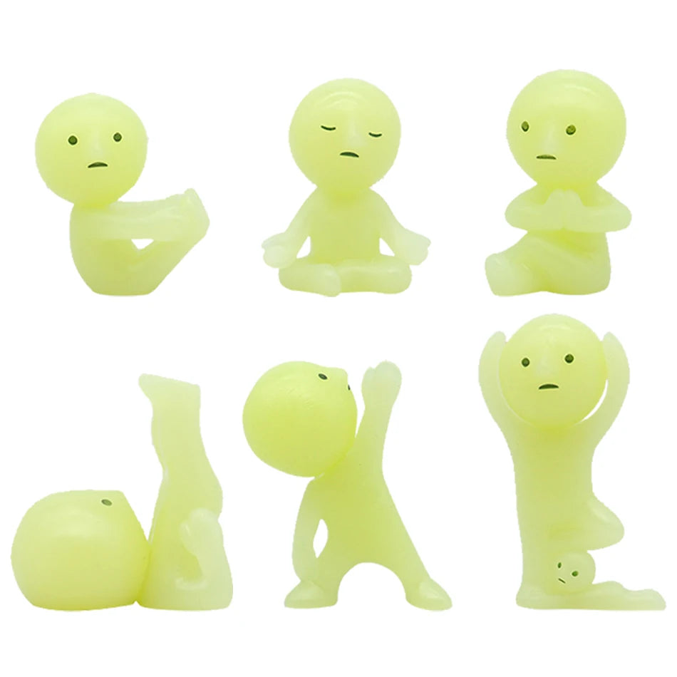 5 Multiple Series Noctilucent Green Doll Blind Mystery Box Action Figures Decoration Desktop Model Toy For Gift Surprise