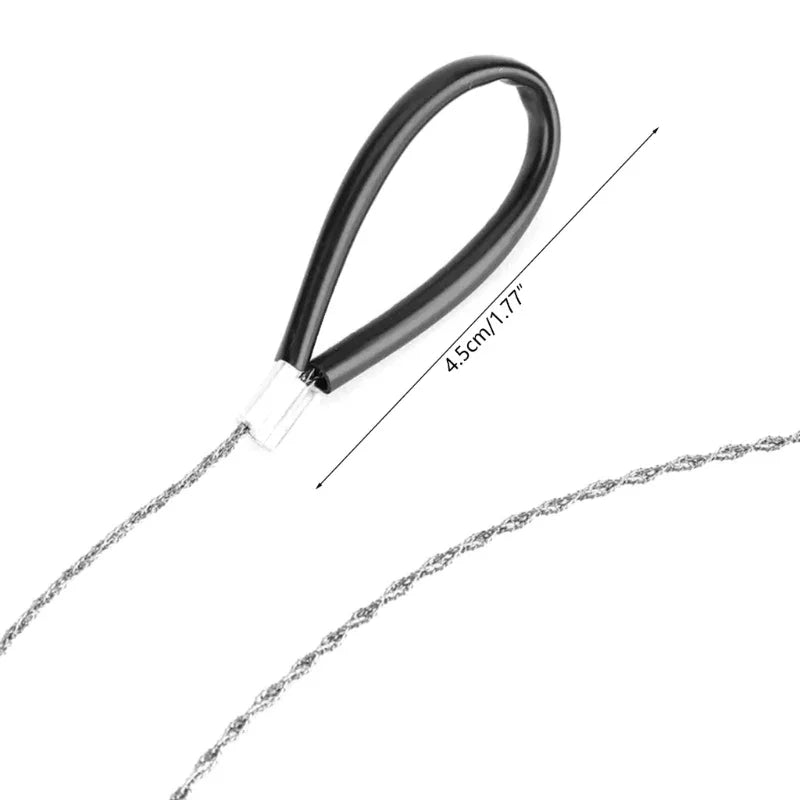 1Pcs Stainless Steel Cable Saw Metal Wire Saw Hand Pocket String Rope Saw Emergency Survival  PVC Pipe Cutting Tool
