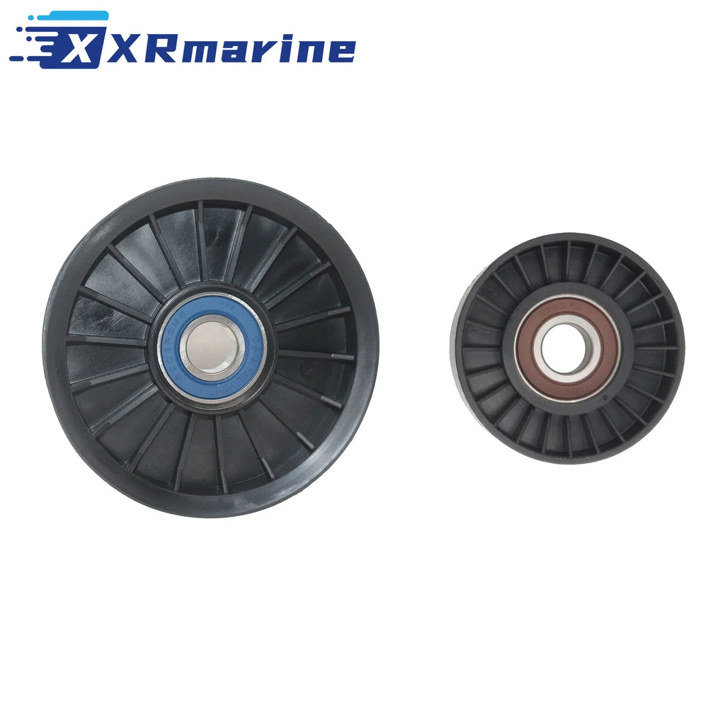 For Mercruiser V6 V8 Serpentine belt Idler PULLEY set 4.3 5.0 5.7 6.2 L MPI pulleys 864625T, 8M6500024, 865598