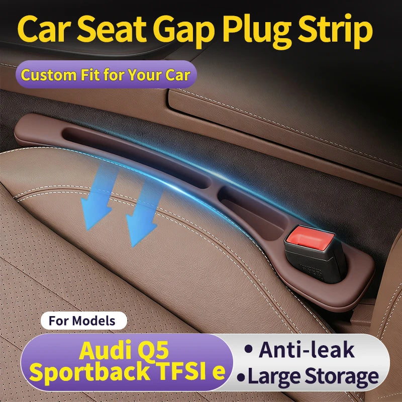 Auto Seat Leak Proof Strip For Audi Q5 Sportback TFSI e Car Seat Gap Seal & Anti-Drop Strip Practical Car Storage Accessory 2pcs