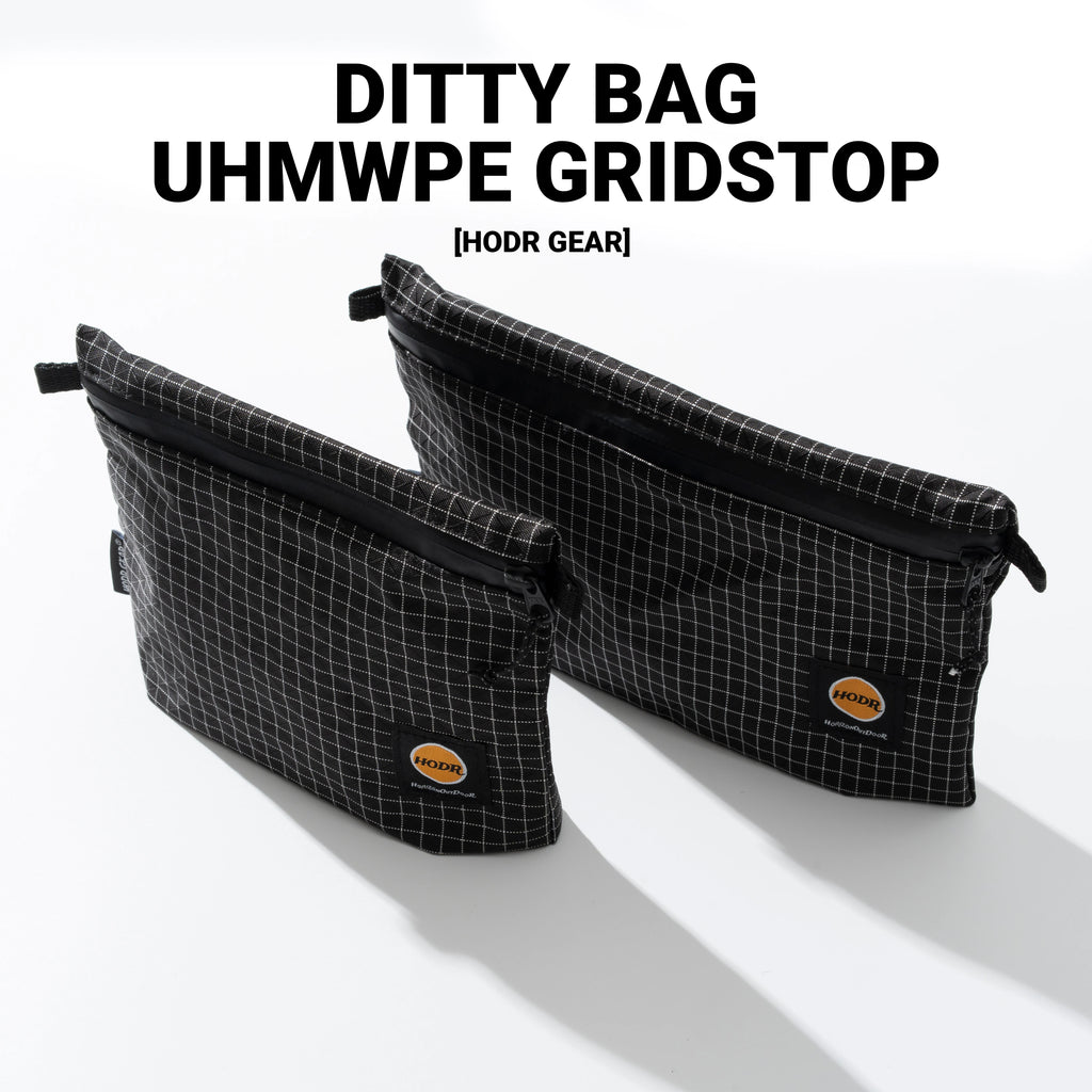 [HODR GEAR] Ditty Bag Self Standing Ultralight 210D Gripstop UHMWPE Storage Pouch Travel Organizer for First Aid Passport Wallet