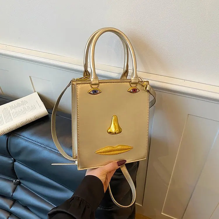 Unique Texture Diaper Bag Women's Luxury Leather Tote Vintage Crossbody Bag Minimalist Designer Large Capacity Elegant