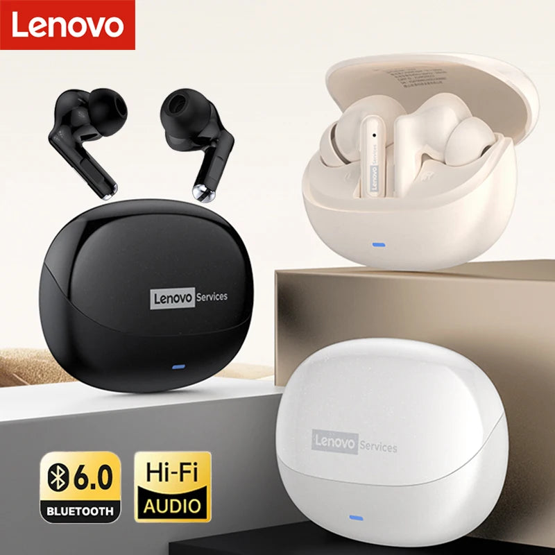 Lenovo LE257 Earphones Wireless Bluetooth 6.0 Headphones Hifi Sound ENC Call Noise Reduction Gaming Sports Earbuds With Mic New