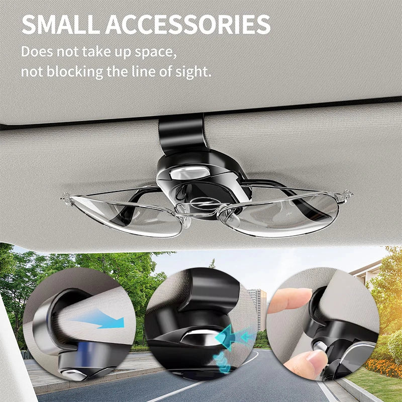 For Opel Car Sunglasses Holder Sun Visor Storage Protective Frame Box Glasses Clip OPC Astra J H G K Insignia Corsa D B E Mokka