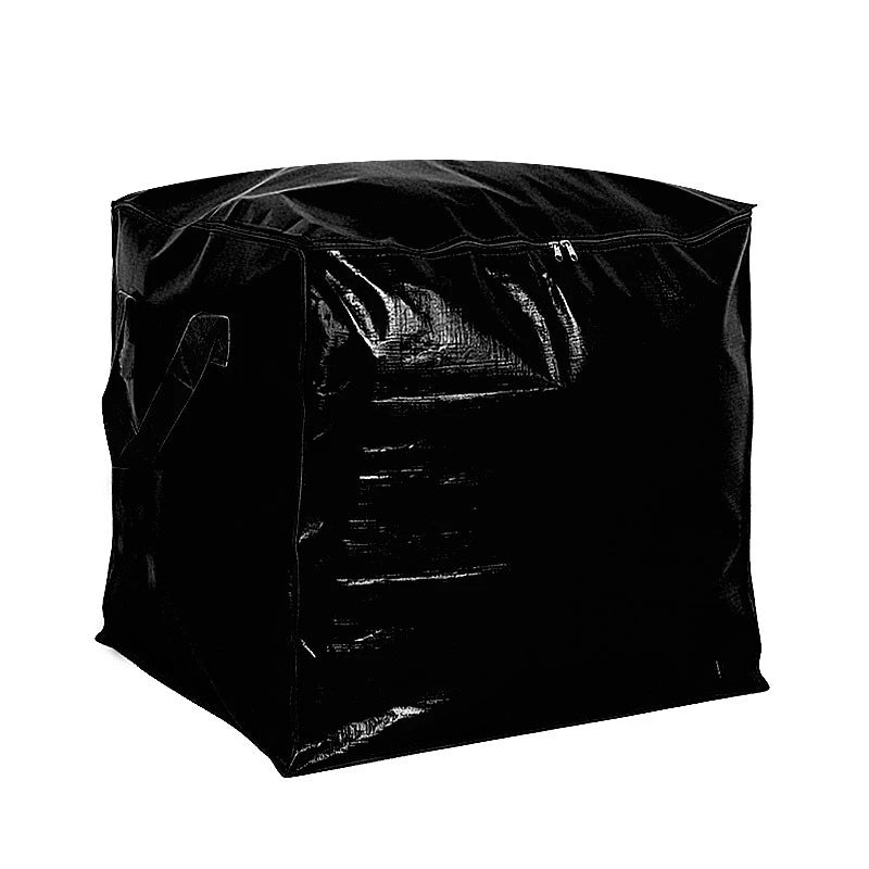 75-240L Large Capacity Moving Bag Woven Storage Bag with Handles Zipper for Clothes Bedding Travel Home Closet Organizer