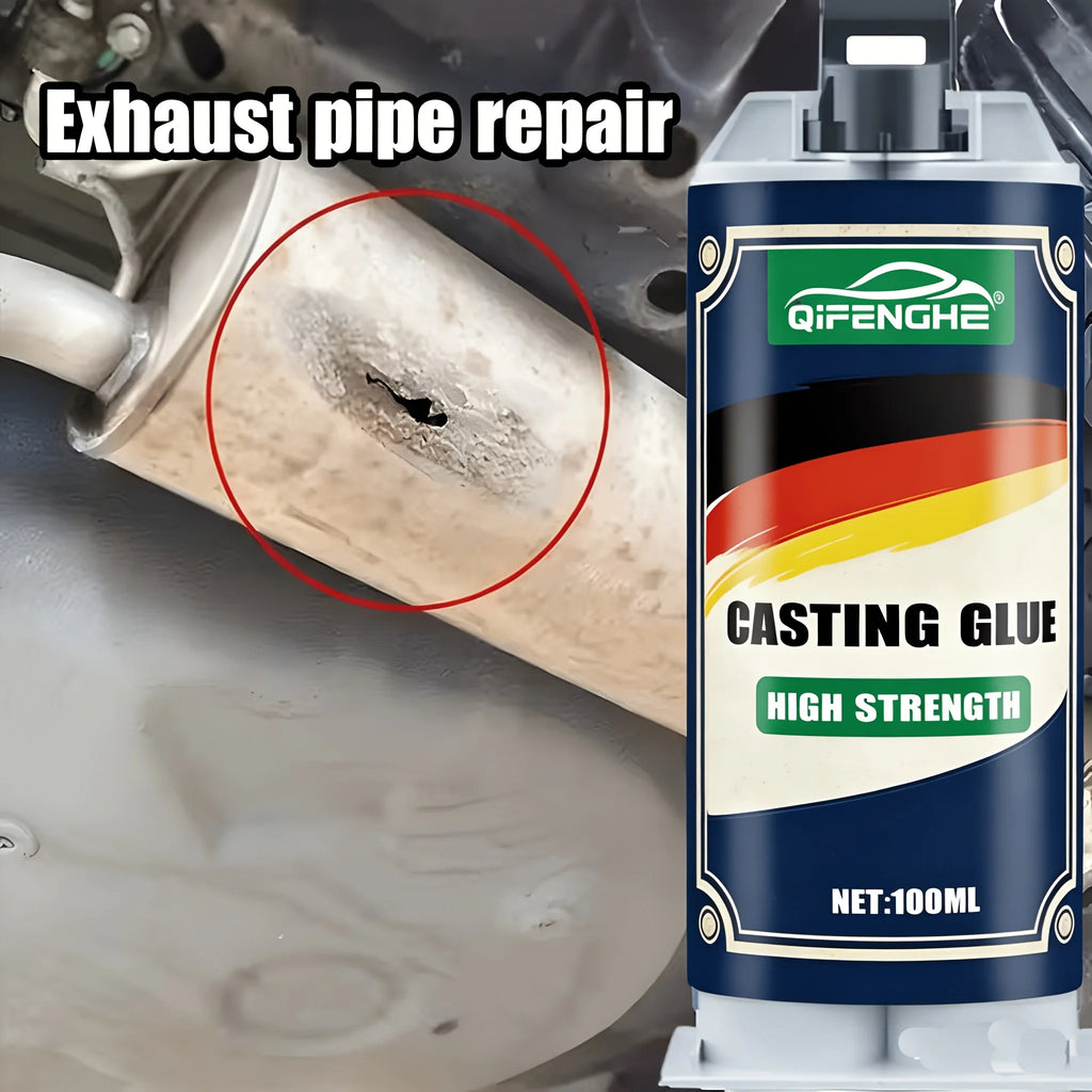 Strong Adhesive Solution - 3.38oz High-Performance Epoxy, Industrial-Grade Repair Glue for Metal, Plastic, And Wood, Ideal for F