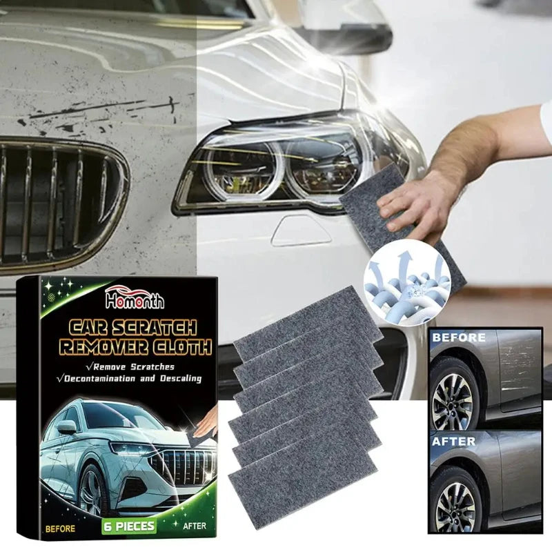 Universal Nano Sparkle Anti-Scratch Car Polishing Cloth Metal Surface Instant Scratch Repair Smart Cleaning Cloth for Cars