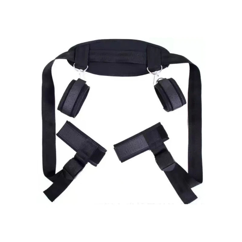Female Handcuff Neck Collar Wrist Mouth Gag Strap Fetish SM Sex Toys Woman Couples Bdsm Bondage Set Restraint Adult Game Product