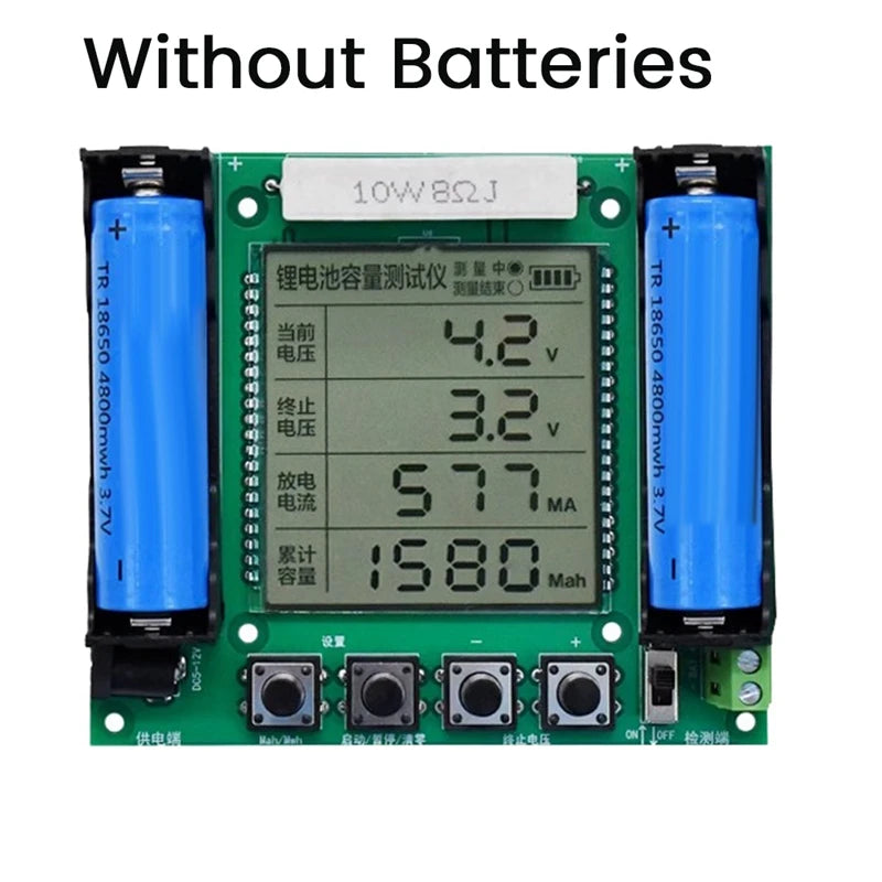 Real Capacity Tester 18650 Lithium Battery Ah Load Tester Module Digital High Precision Multi-Function Module-A69M