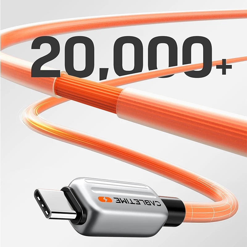 CABLETIME USB C to USB C Cable PD240W Type C Cable Fast Charging PD 3.1 Cable Zinc Alloy 480Mbps Data Transmission for Laptop iPhone 17 Pro Max