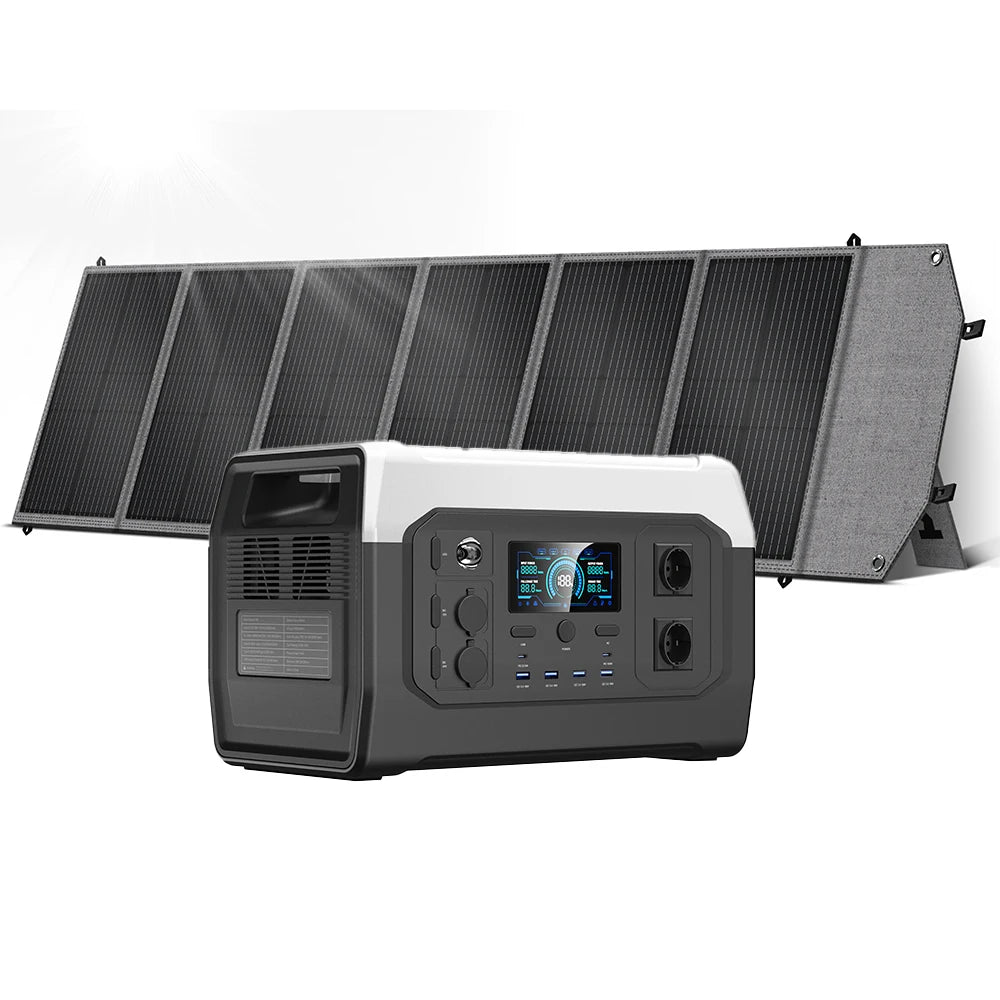 CTOLITY 345Wh/1024Wh/2048Wh Generator Portable Mobile Power Station 400W Solar Panel For Outdoor Camping Energy Storage