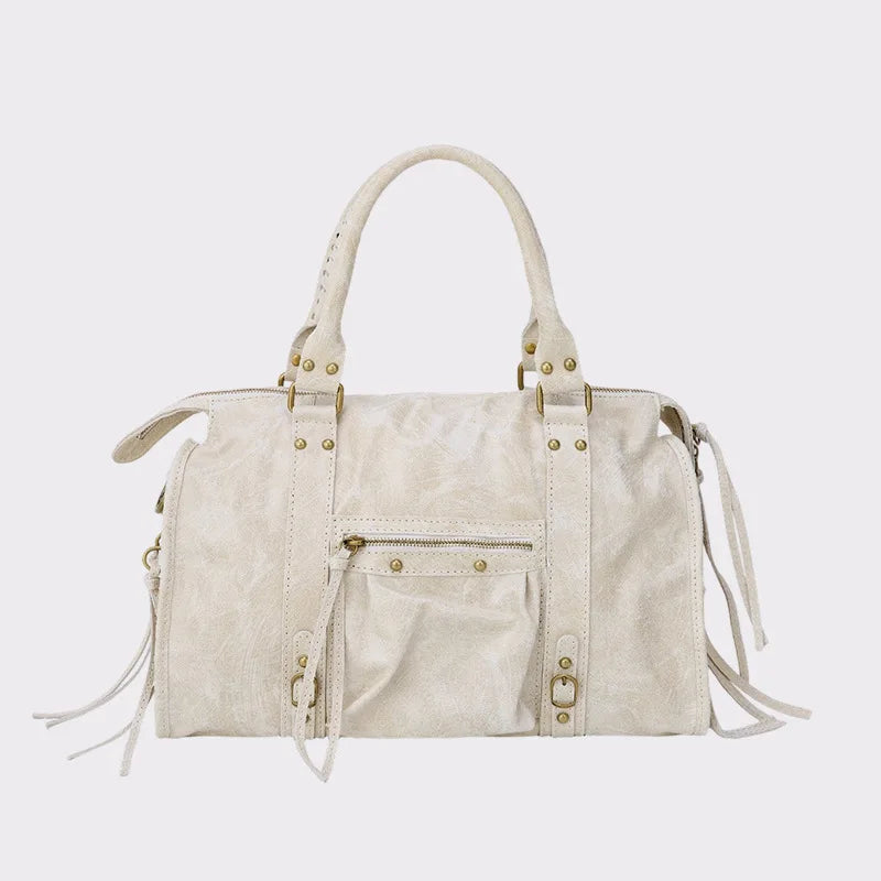 2026 New Vintage Motorcycle Tote Bag Large Capacity Women Handbag Y2K Streetwear Shoulder Bag for Ladies