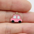 12pcs alloy drip oil car airplane pendant, DIY jewelry making earrings, keychain accessories