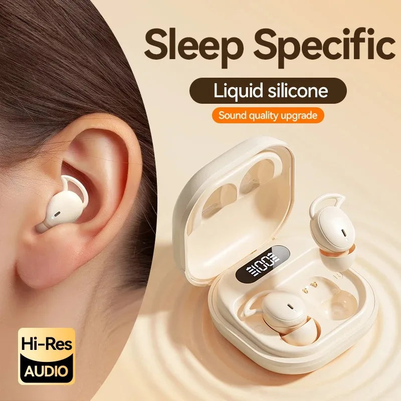 Wireless Bluetooth M72 Sports Game Music Mini Invisible Sleep Built in Microphone Earphones Suitable for Android IOS