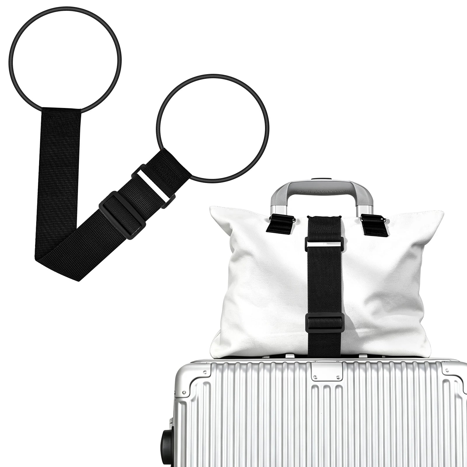 Elastic Adjustable Luggage Strap Carrier Strap Baggage Bungee Luggage Belts Suitcase Belt Travel Security Carry On Straps