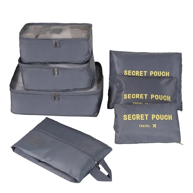 6/7PCS Set Travel Organizer Storage Bags Multifunction Packing Cube Bag For Clothes Tidy Portable Wardrobe Suitcase Pouch Case