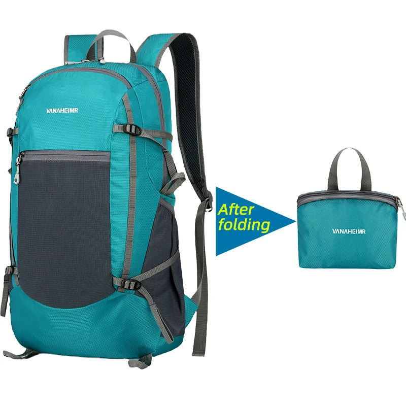 18L Portable Foldable Backpack Folding Mountaineering Bag Ultralight Outdoor Climbing Cycling Travel Knapsack Hiking Daypack